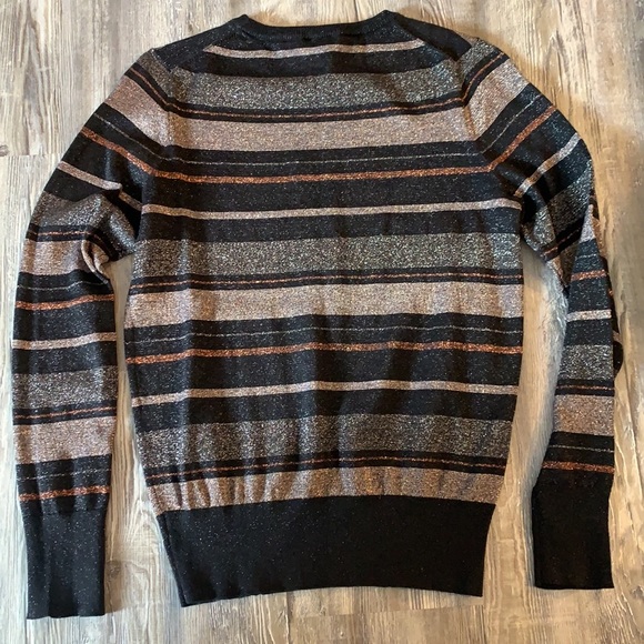NWOT Ann Taylor Factory metallic sweater shimmer S - Picture 4 of 4